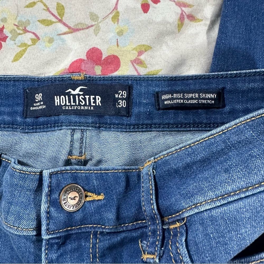 Blue Skinny Ripped Jeans - Picture 4 of 4